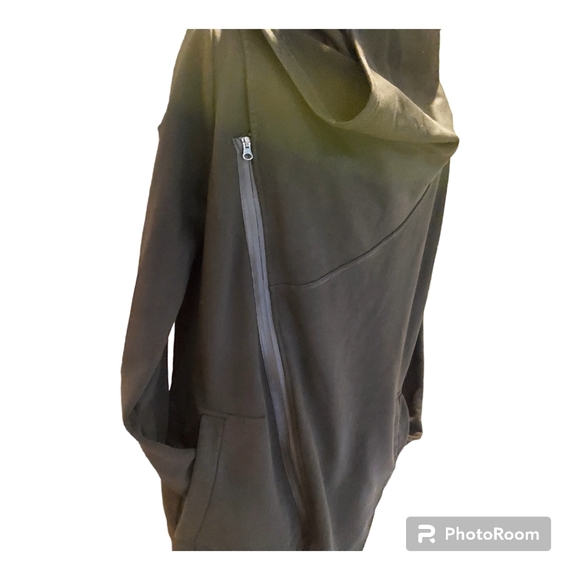 BatNorton Men Assymetric Hoodie Void Black Jacket Snap Button Punk Morph Sz L - Picture 6 of 12